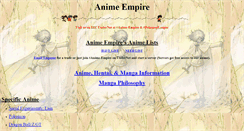 Desktop Screenshot of anime.empire1.com