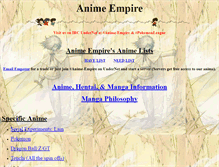 Tablet Screenshot of anime.empire1.com